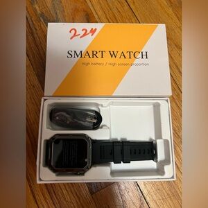 Smart Watch with Black Band
